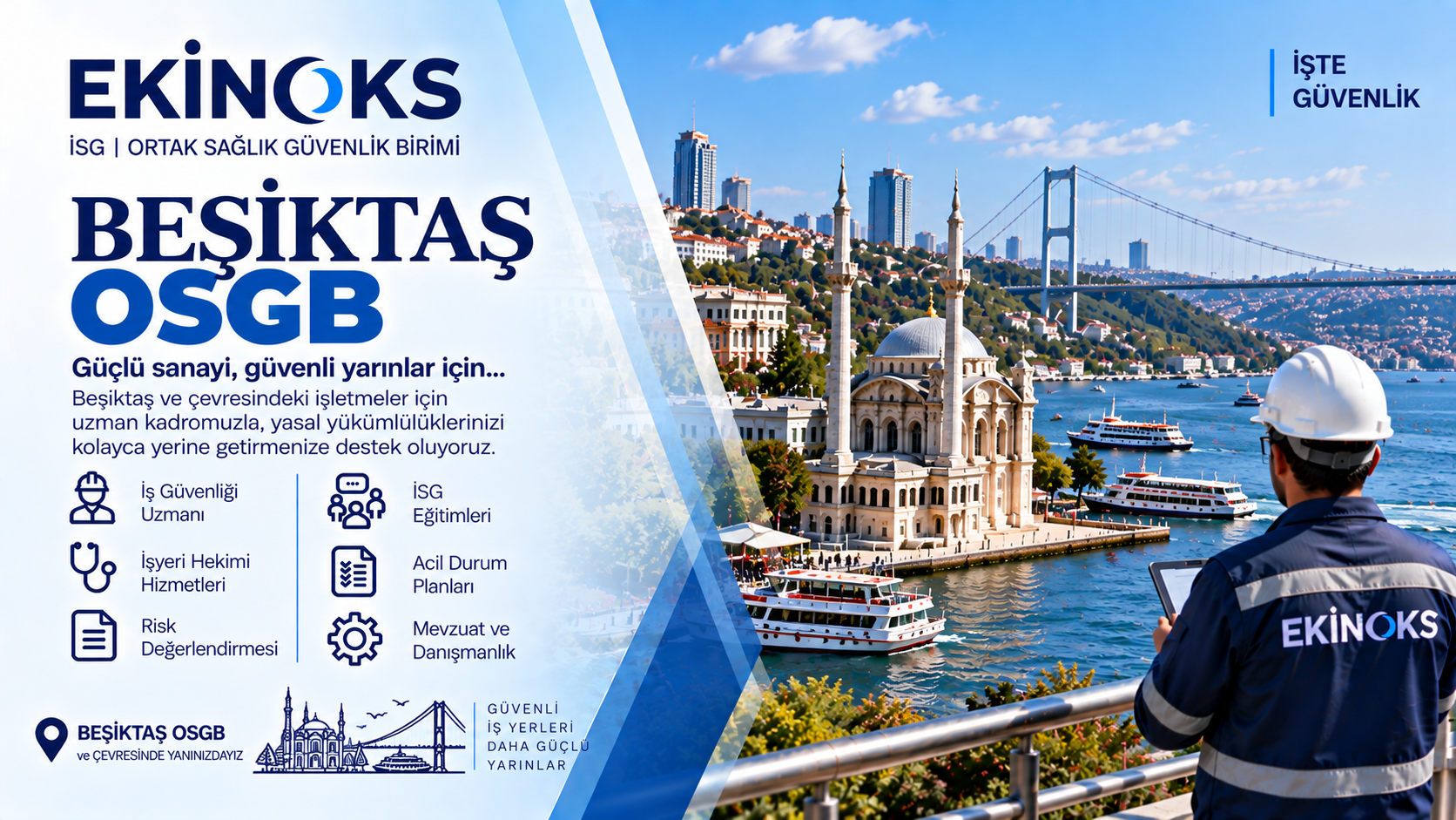 beşiktaş Beşiktaş OSGB Ekinoks İSG iş güvenliği hizmetleri