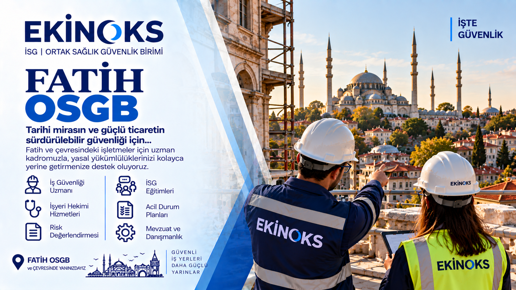 Fatih OSGB Ekinoks İSG iş güvenliği hizmetleri