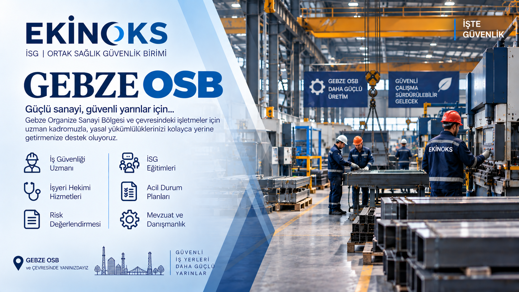 gebze osb Gebze OSGB Ekinoks İSG iş güvenliği hizmetleri